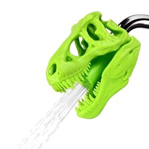 Wash n Roar Dinosaur Shower Head Green Dinosaur Faucet Extender